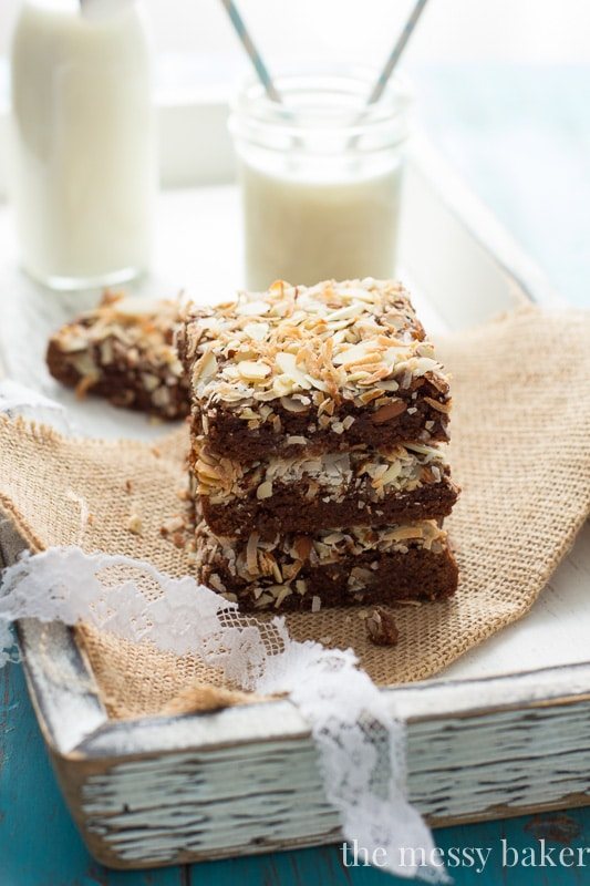 Almond Joy Brownies {made healthier}