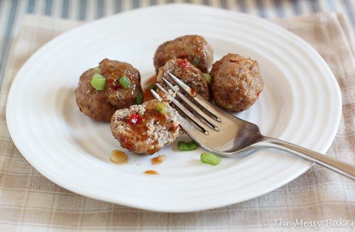 Apple Glazed Meatballs {www.themessybakerblog.com}-4657
