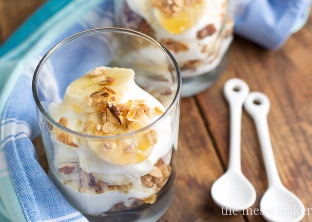 Banana Bread Parfaits | www.themessybakerblog.com