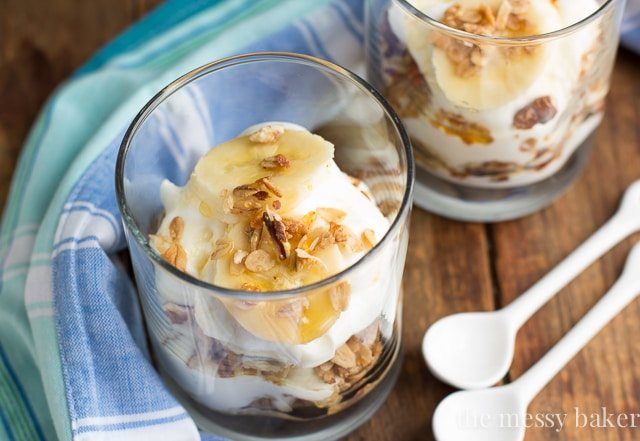 Banana Bread Parfaits | www.themessybakerblog.com