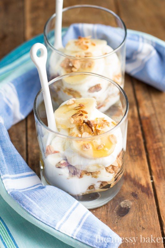Banana Bread Parfaits | www.themessybakerblog.com