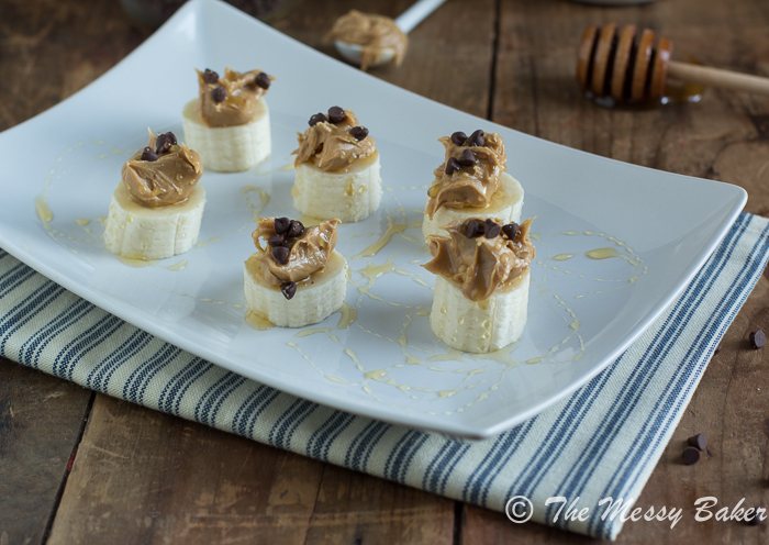 Healthy Banana Peanut Butter Stackers | www.themessybakerblog.com -8534