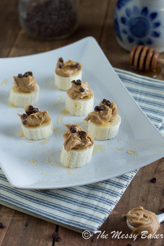 Healthy Banana Peanut Butter Stackers | www.themessybakerblog.com -8526