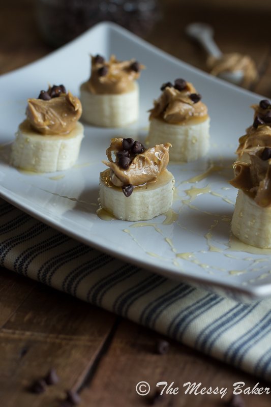Healthy Banana Peanut Butter Stackers | www.themessybakerblog.com -8542