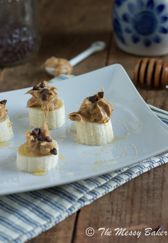 Healthy Banana Peanut Butter Stackers | www.themessybakerblog.com -8532