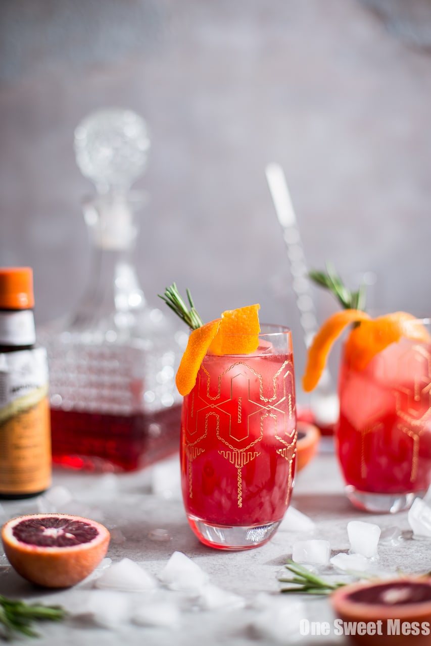 Blood Orange Campari Gin Fizz