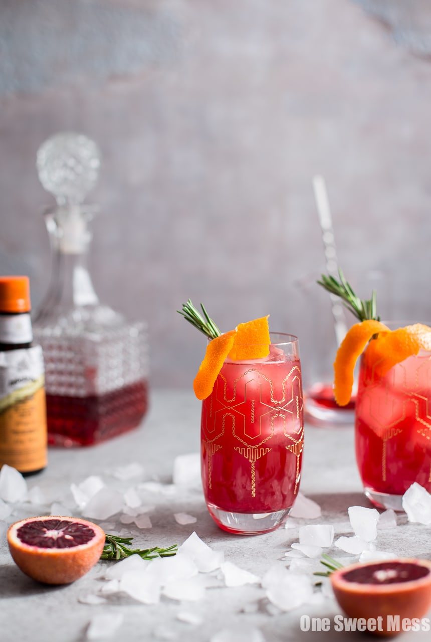Blood Orange Campari Gin Fizz
