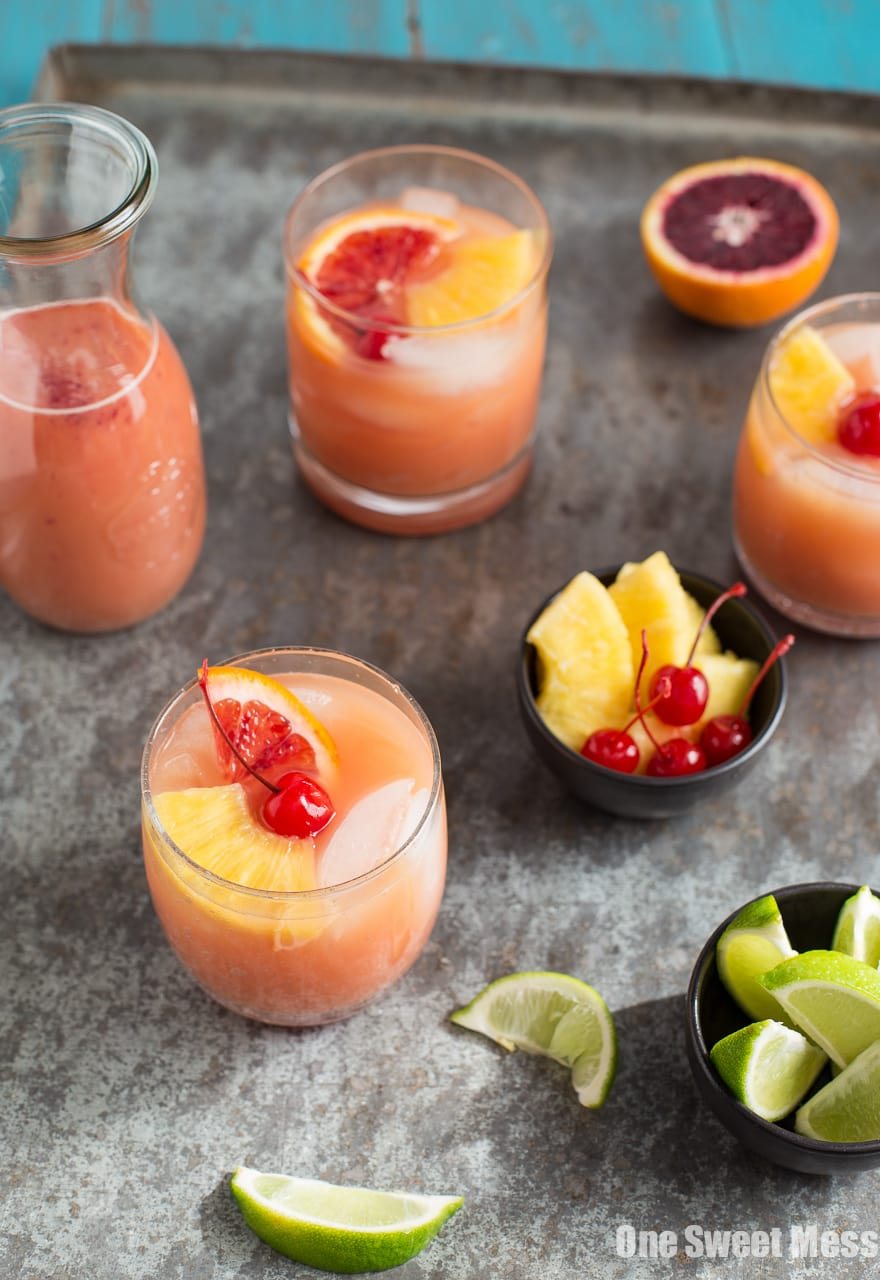Blood Orange Coconut Mai Tai