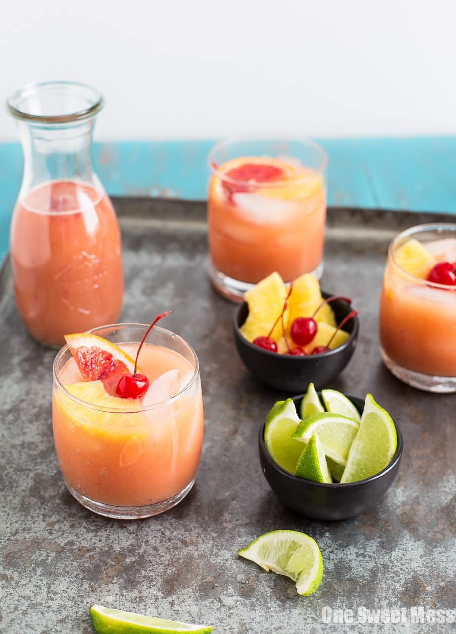 Blood Orange Coconut Mai Tai
