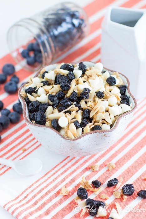 Blueberries & Cream Granola | www.themessybakerblog.com-8018