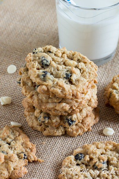 Blueberries & Cream Oatmeal Cookies