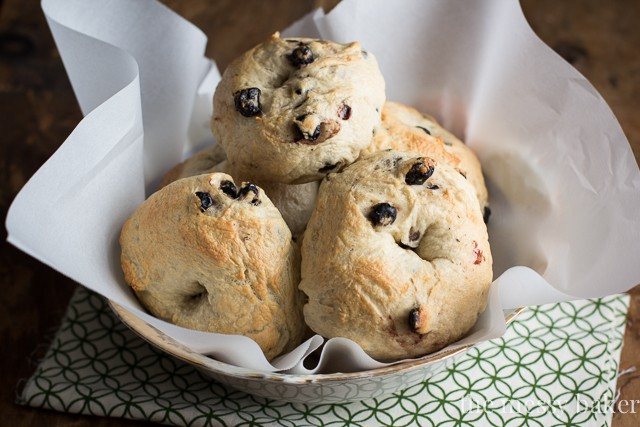 Honey Wheat Blueberry Bagels {A Tutorial} | www.themessybakerblog.com