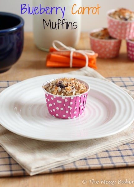 Blueberry Carrot Muffins1 www.themessybakerblog.com-4573