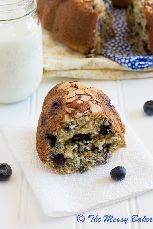 Blueberry Coconut Bundt | www.themessybakerblog.com-7151