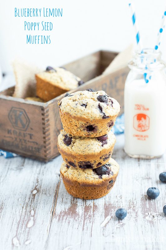Blueberry Lemon Poppy Seed Muffins