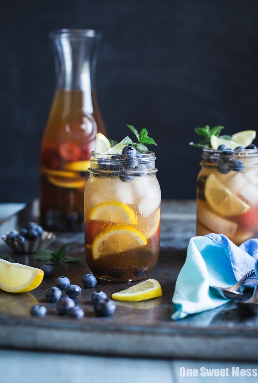 Blueberry Sweet Tea Lemonade Sangria