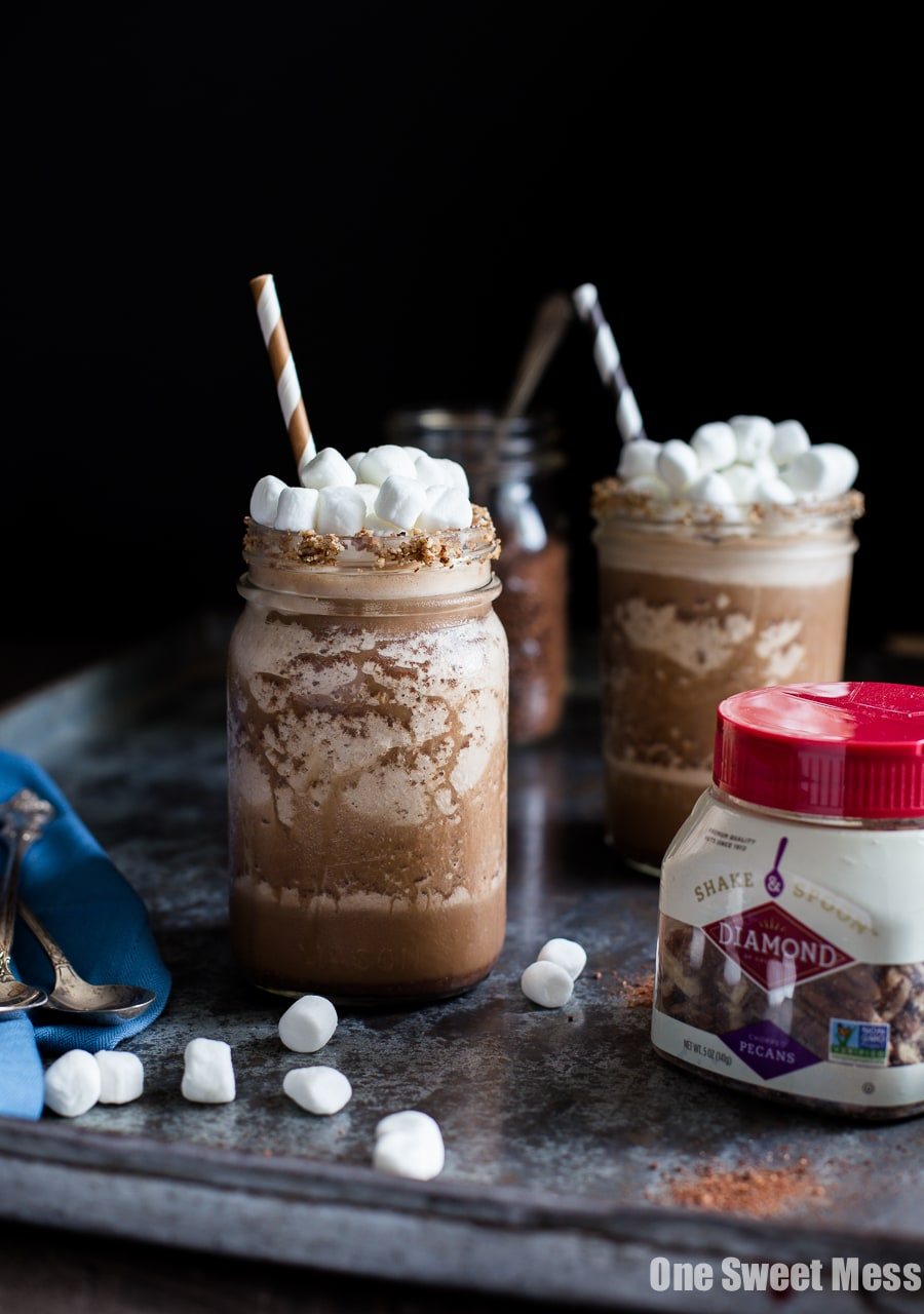 Boozy S'mores Frozen Hot Chocolate