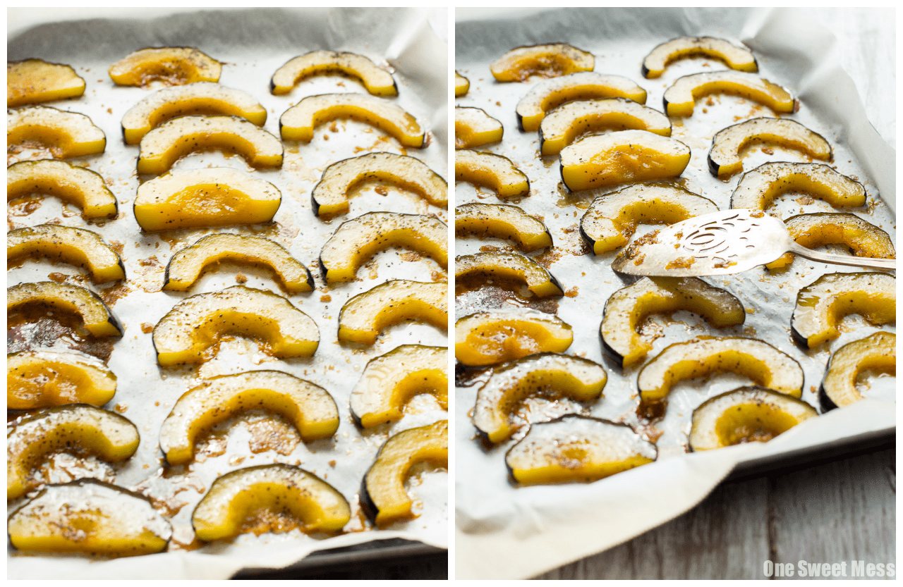 Brown Butter + Brown Sugar Roasted Acorn Squash