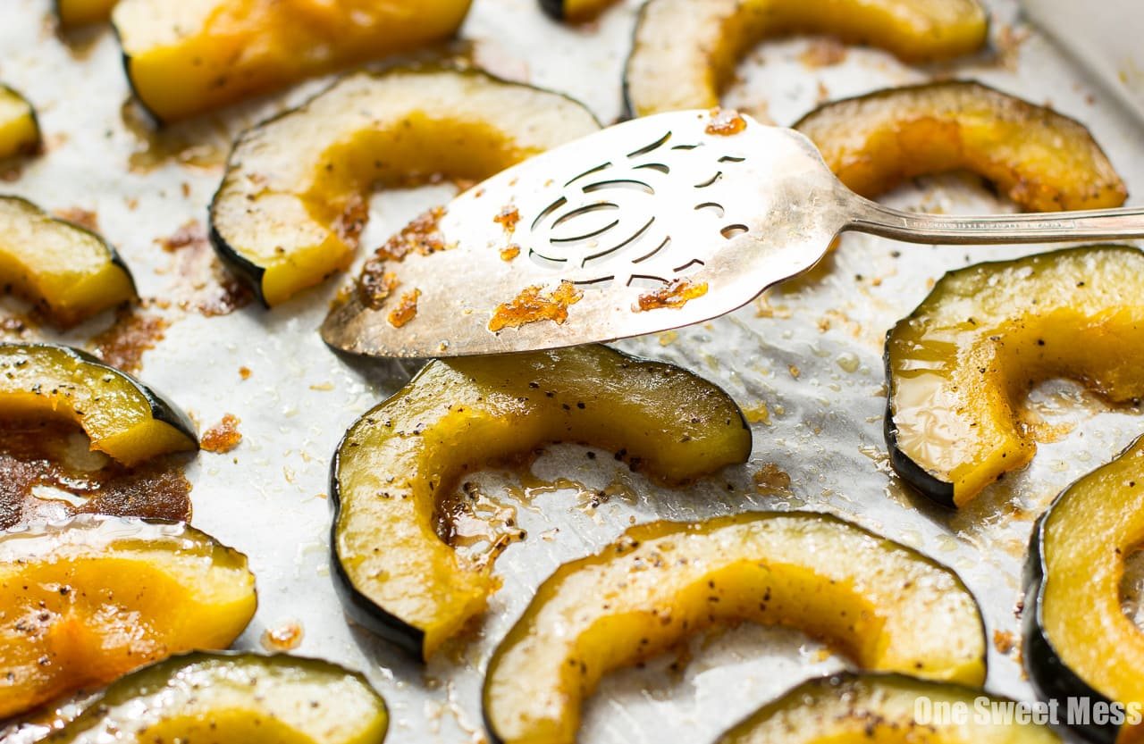 Brown Butter + Brown Sugar Roasted Acorn Squash