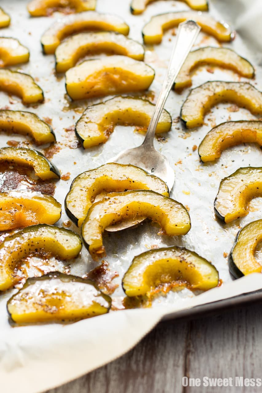 Brown Butter + Brown Sugar Roasted Acorn Squash