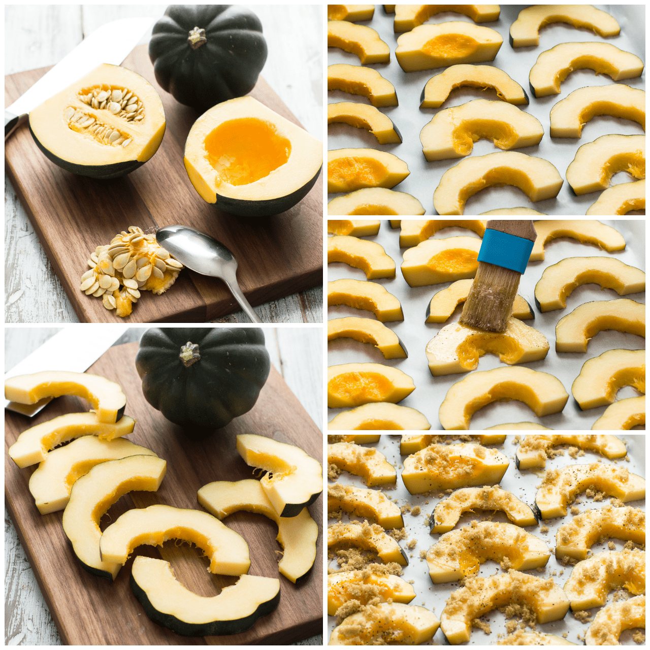 Brown Butter + Brown Sugar Roasted Acorn Squash