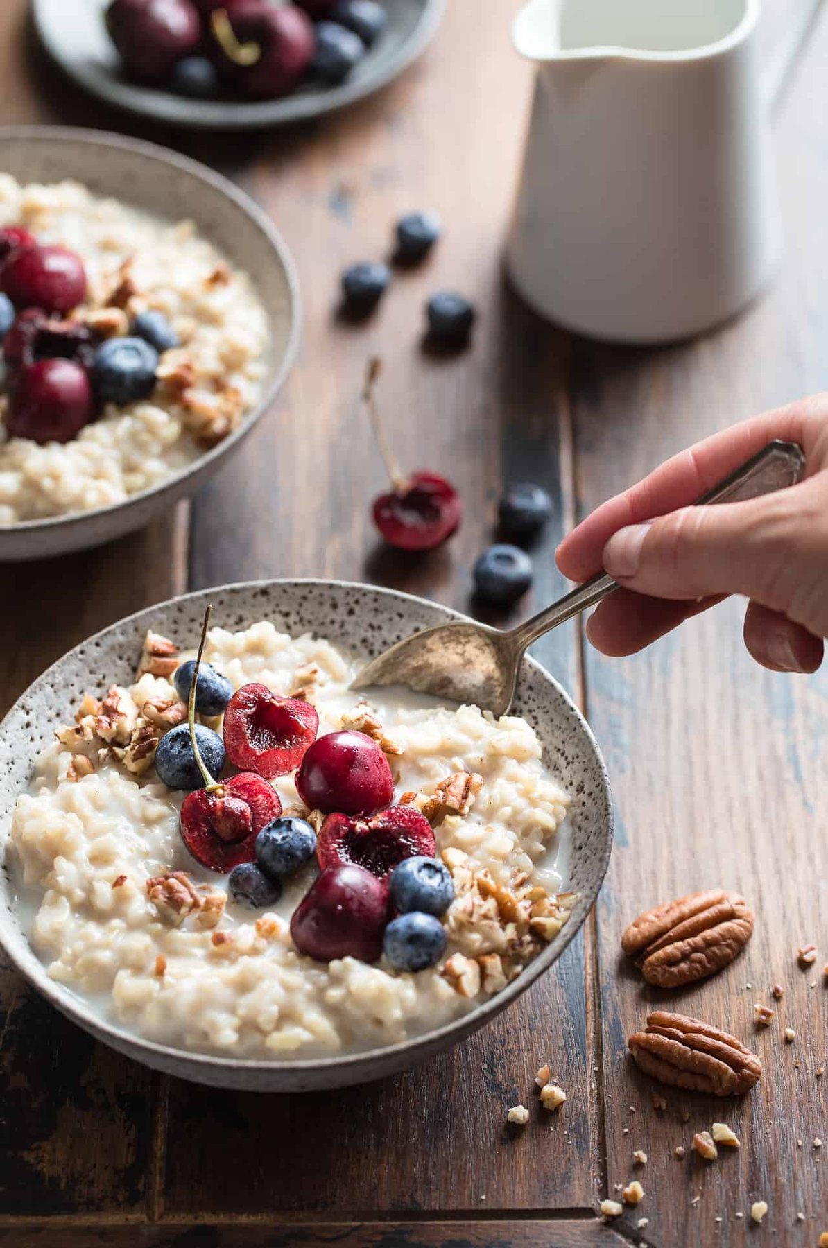 Brown Rice Breakfast Pudding {Gluten-Free, Vegan & Naturally Sweetened}
