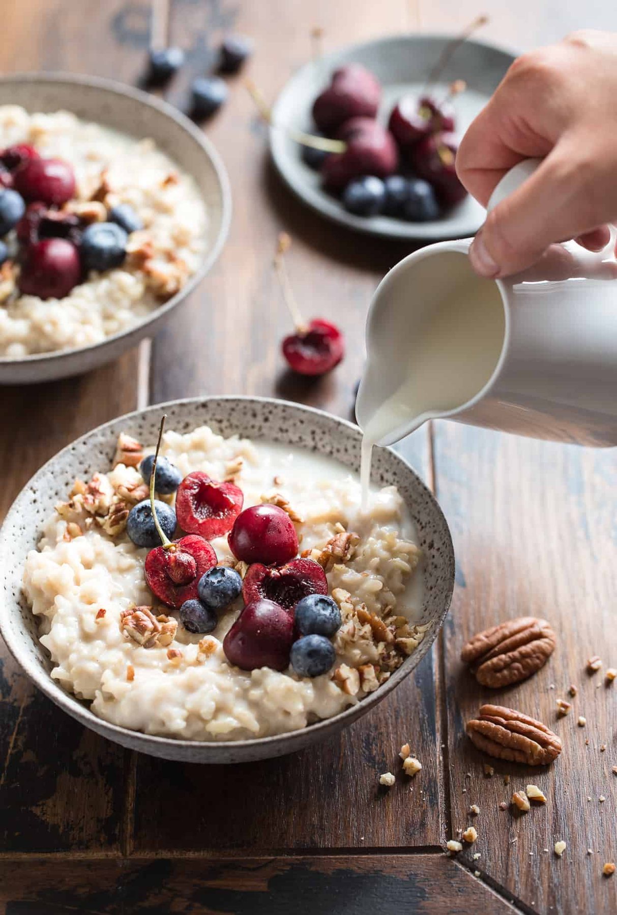 Brown Rice Breakfast Pudding {Gluten-Free, Vegan & Naturally Sweetened}