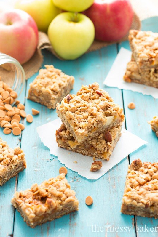 Butterscotch Apple Crumb Bars
