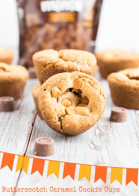 Butterscotch Chocolate Caramel Cookie Cups ~ #SundaySupper