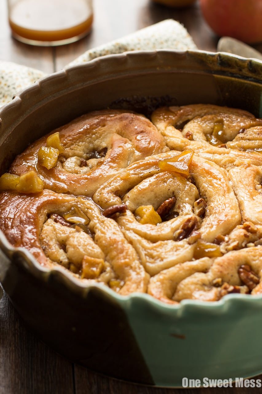 Caramel Apple Cinnamon Rolls