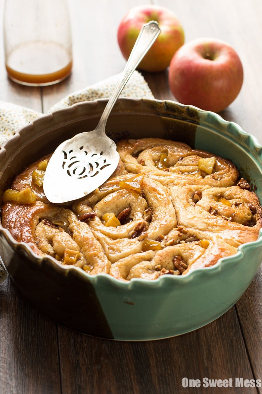 Caramel Apple Cinnamon Rolls