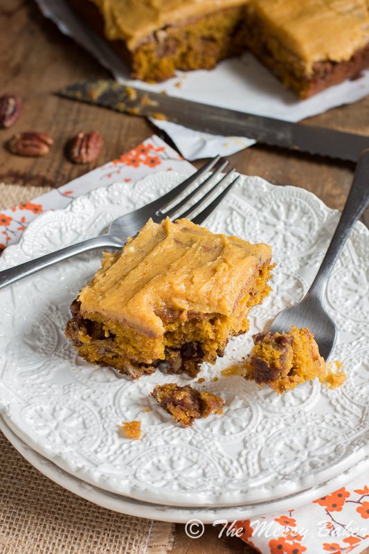 Pumpkin Caramel Pecan cake with Pumpkin Buttercream Frosting-8924
