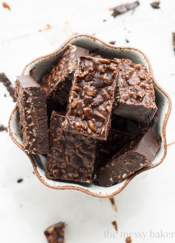 Carob Peanut Butter Freezer Fudge {Gluten-Free + Vegan} | www.themessybakerblog.com