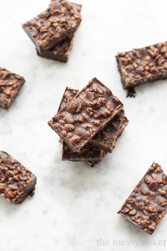 Carob Peanut Butter Freezer Fudge {Gluten-Free + Vegan} | www.themessybakerblog.com