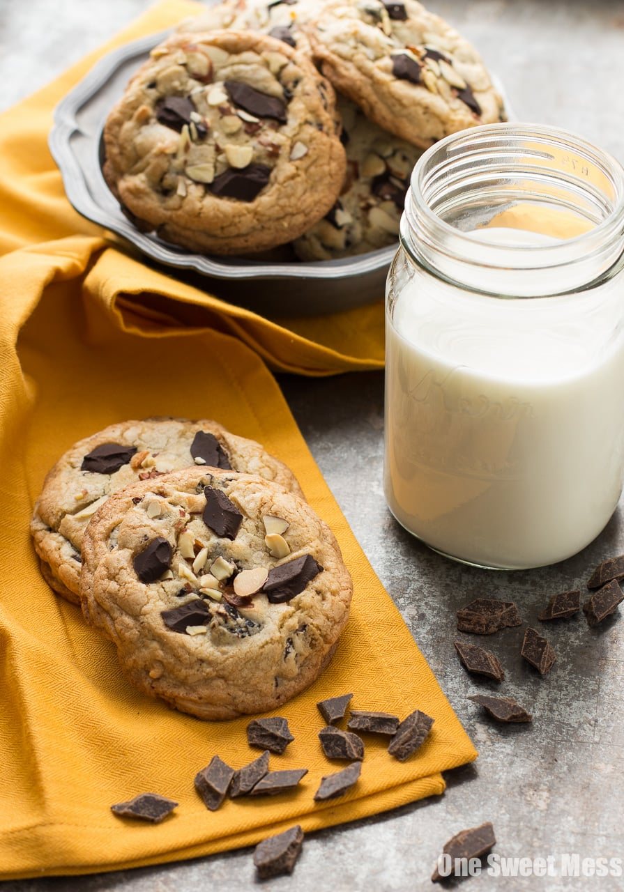 Cherry Almond Chocolate Chunk Cookies
