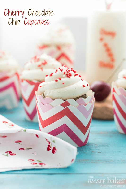 Cherry Chocolate Chip Cupcakes