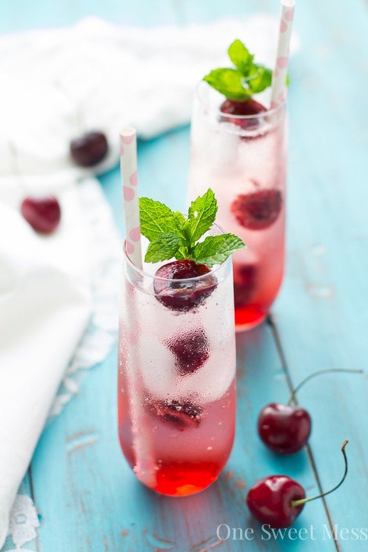 Thirsty Thursday: Cherry-Kissed Prosecco Spritzer