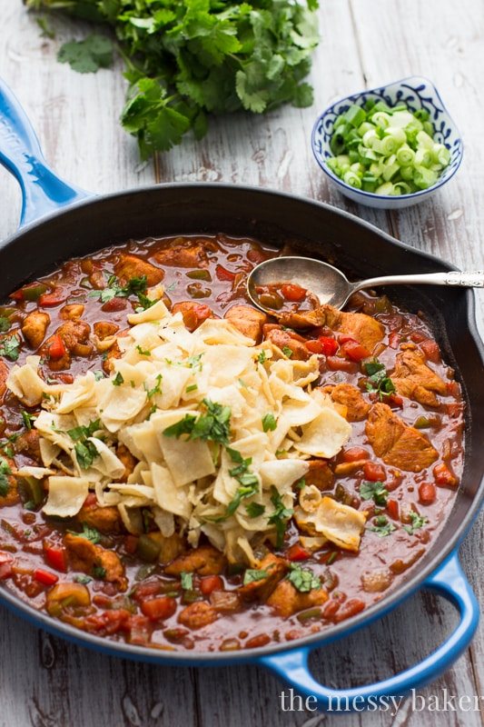 Chicken Enchilada Skillet | www.themessybakerblog.com