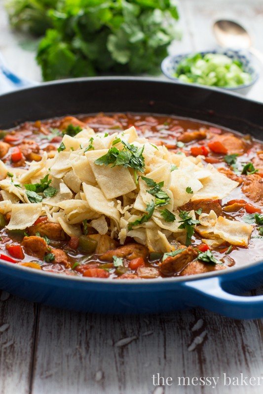 Chicken Enchilada Skillet | www.themessybakerblog.com