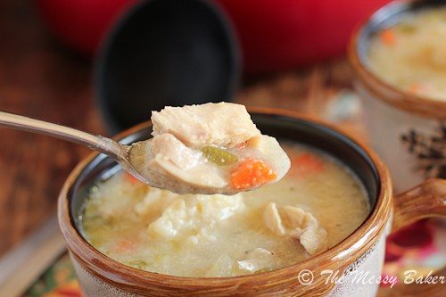 Chicken Soup with Dumplings {www.themessybakerblog.com}-4991