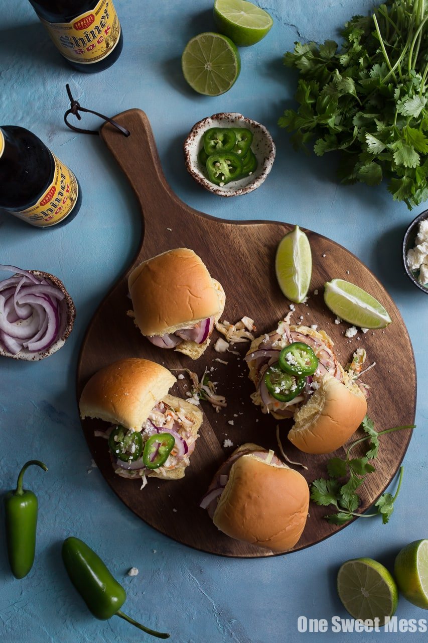 Chipotle Pork Sliders with Honey Lime Slaw