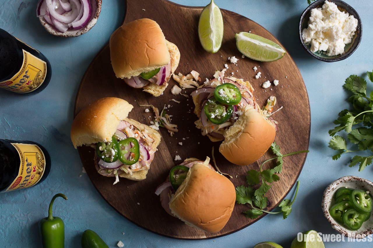 Chipotle Pork Sliders with Honey Lime Slaw