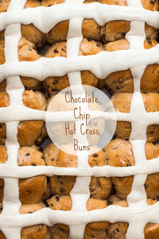 Chocolate Chip Hot Cross Buns