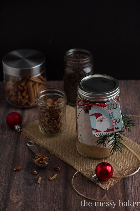 Chocolate Chip Pecan Banana Bread Gift Jars