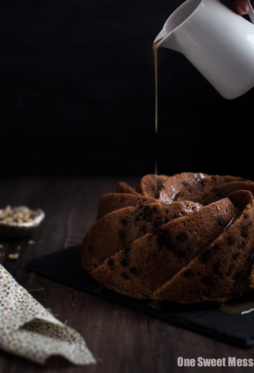 Cinnamon Brown Sugar Bundt Cake with Butterscotch Rum Glaze