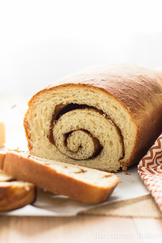 Cinnamon Swirl Loaves Bread Recipe | www.themessybakerblog.com