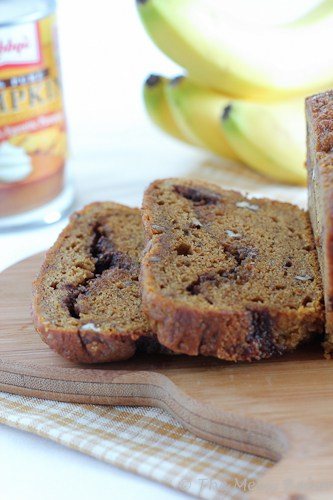 Pumpkin Banana Bread | www.themessybakerblog.com-4603