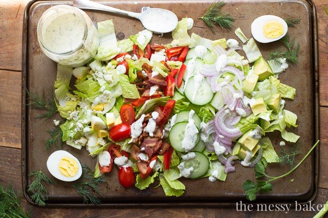 Cobb Salad with Fresh Herbs | www.themessybakerblog.com