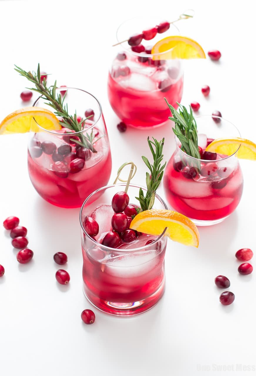 Cranberry-Orange Bourbon Smash