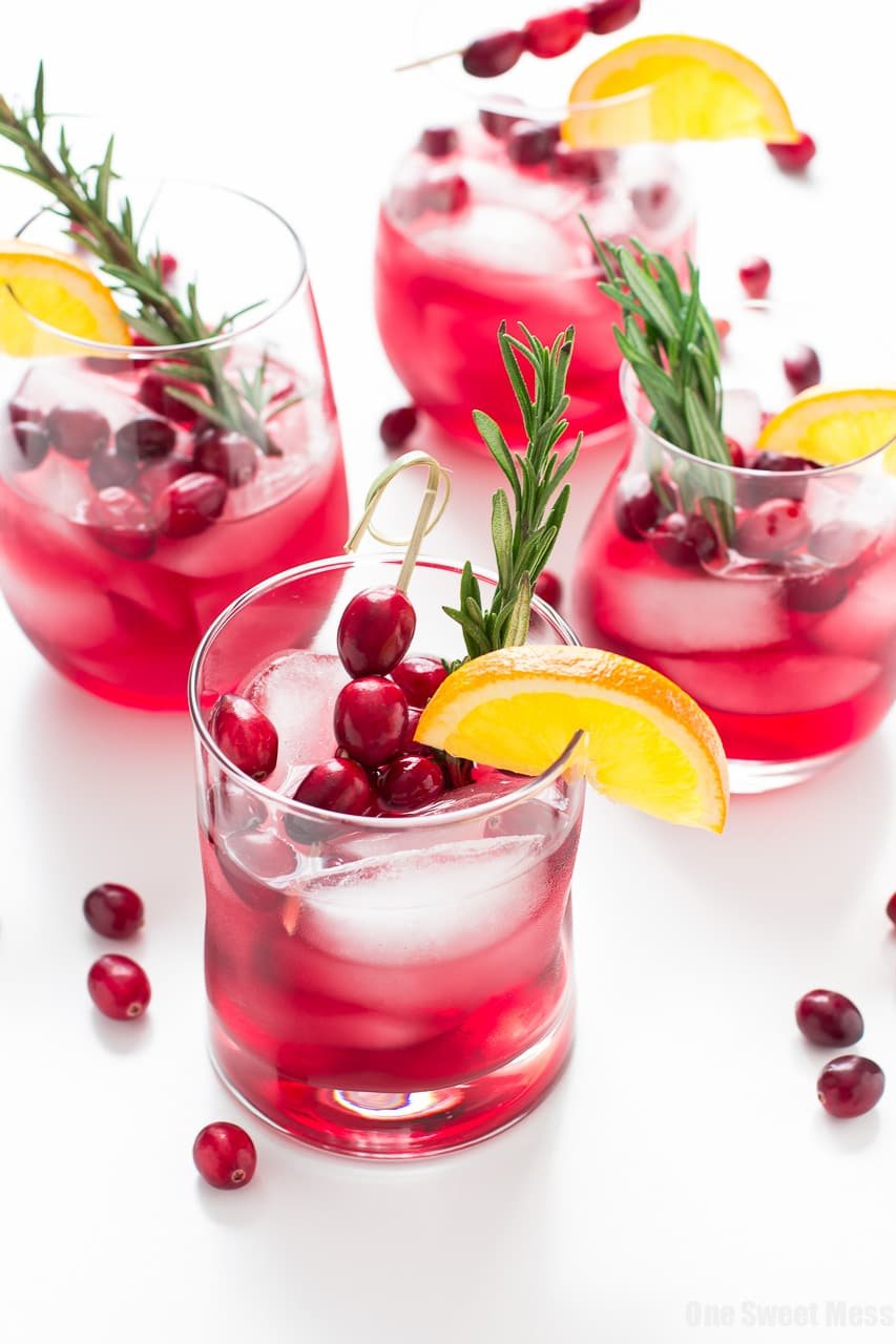 Cranberry-Orange Bourbon Smash